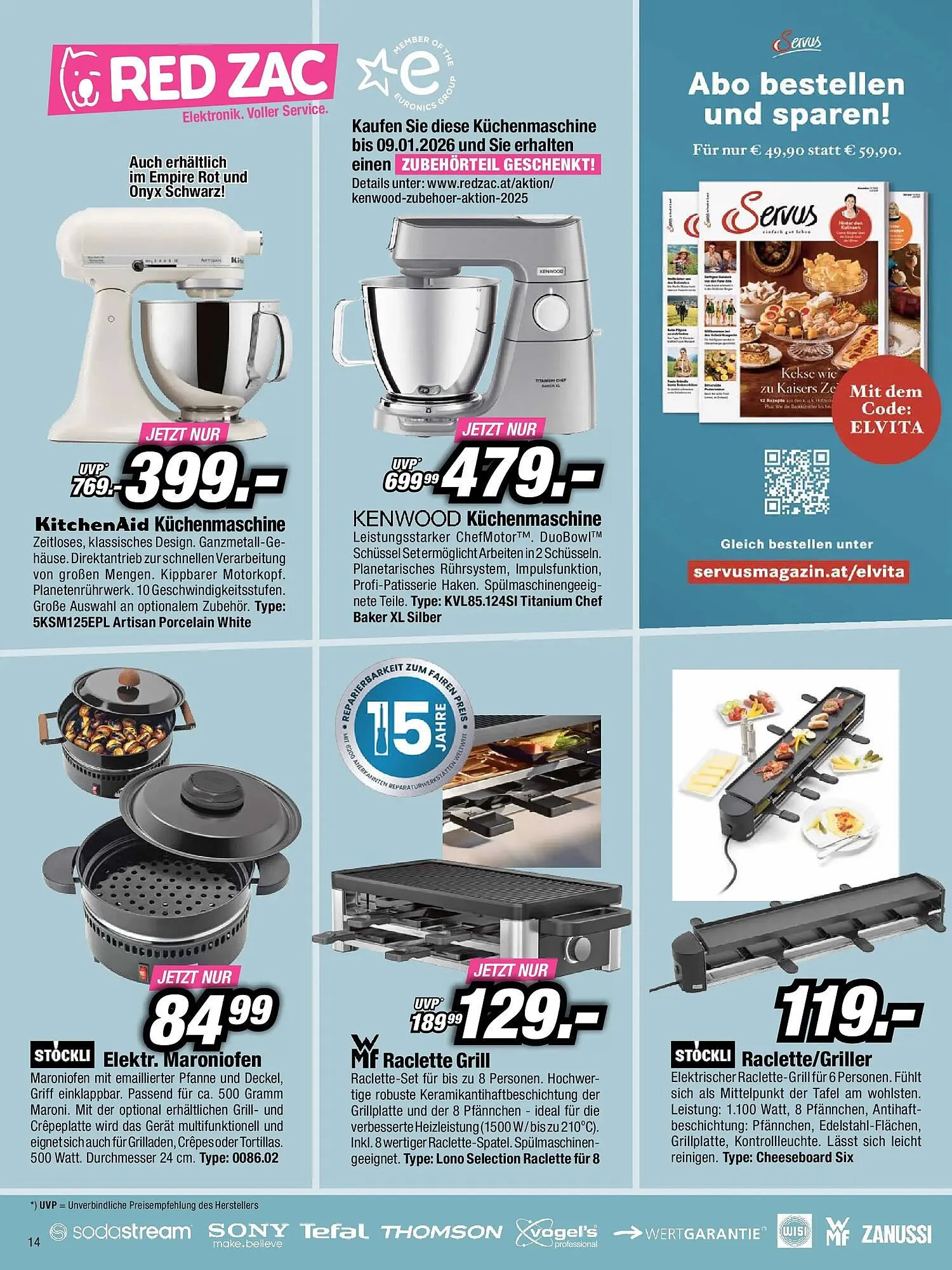 Red Zac Flugblatt von 23. November bis 10. Dezember 2025 - Flugblätt seite  14