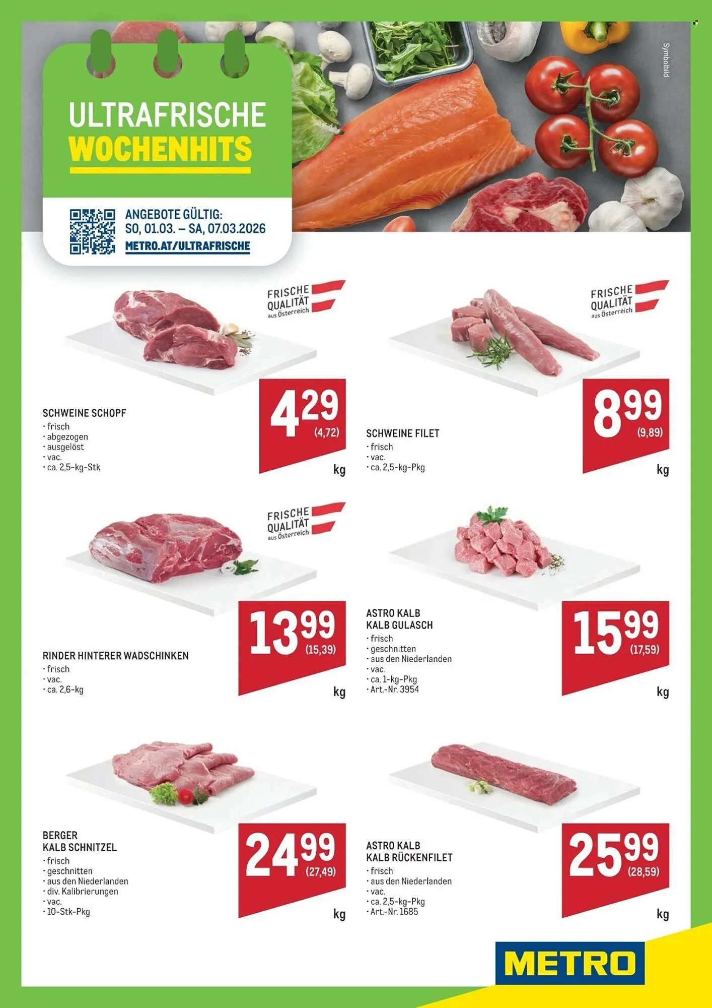 Metro Flugblatt von 1. März bis 7. März 2026 - Flugblätt seite 1