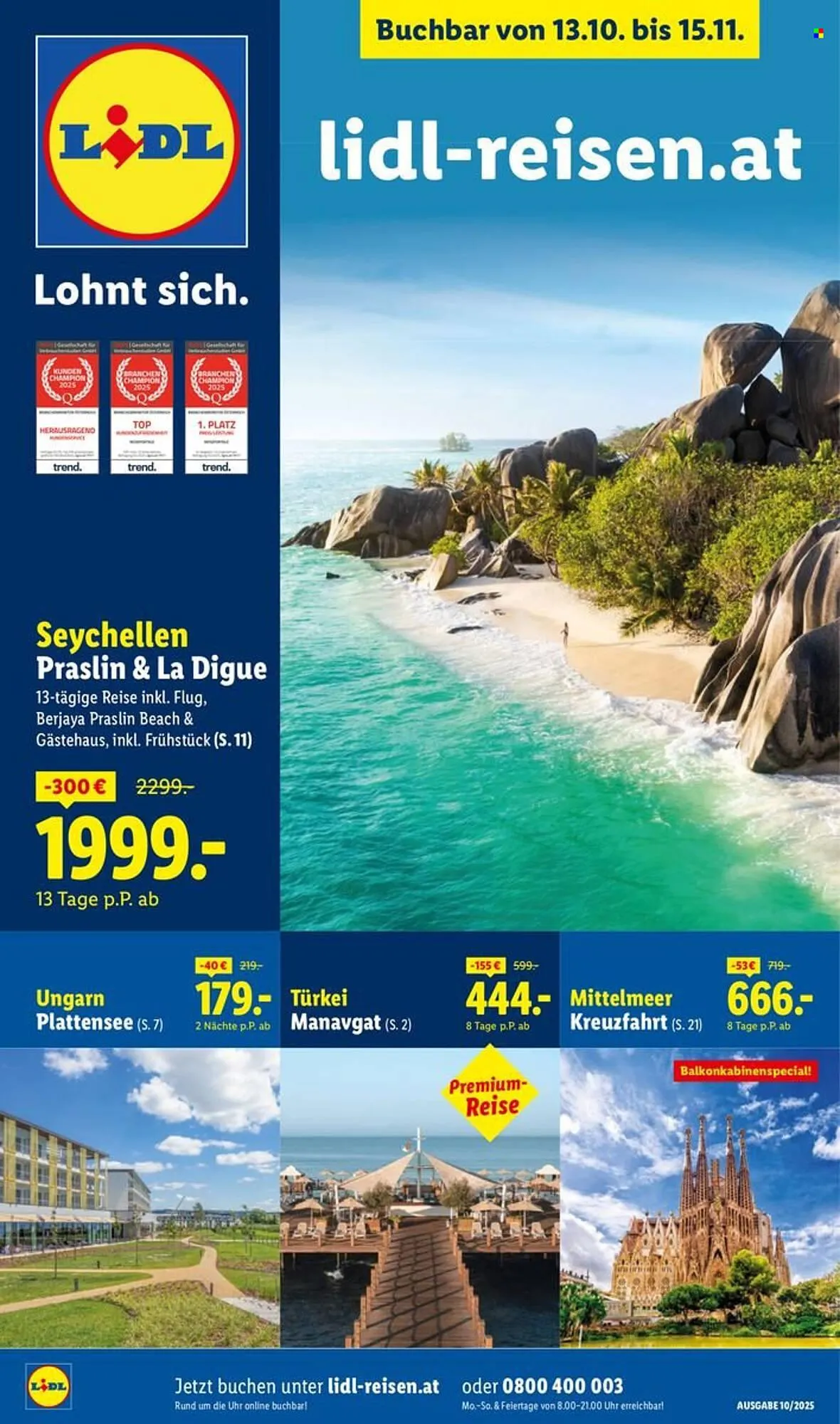 Lidl Flugblatt von 13. Oktober bis 15. November 2025 - Flugblätt seite  1