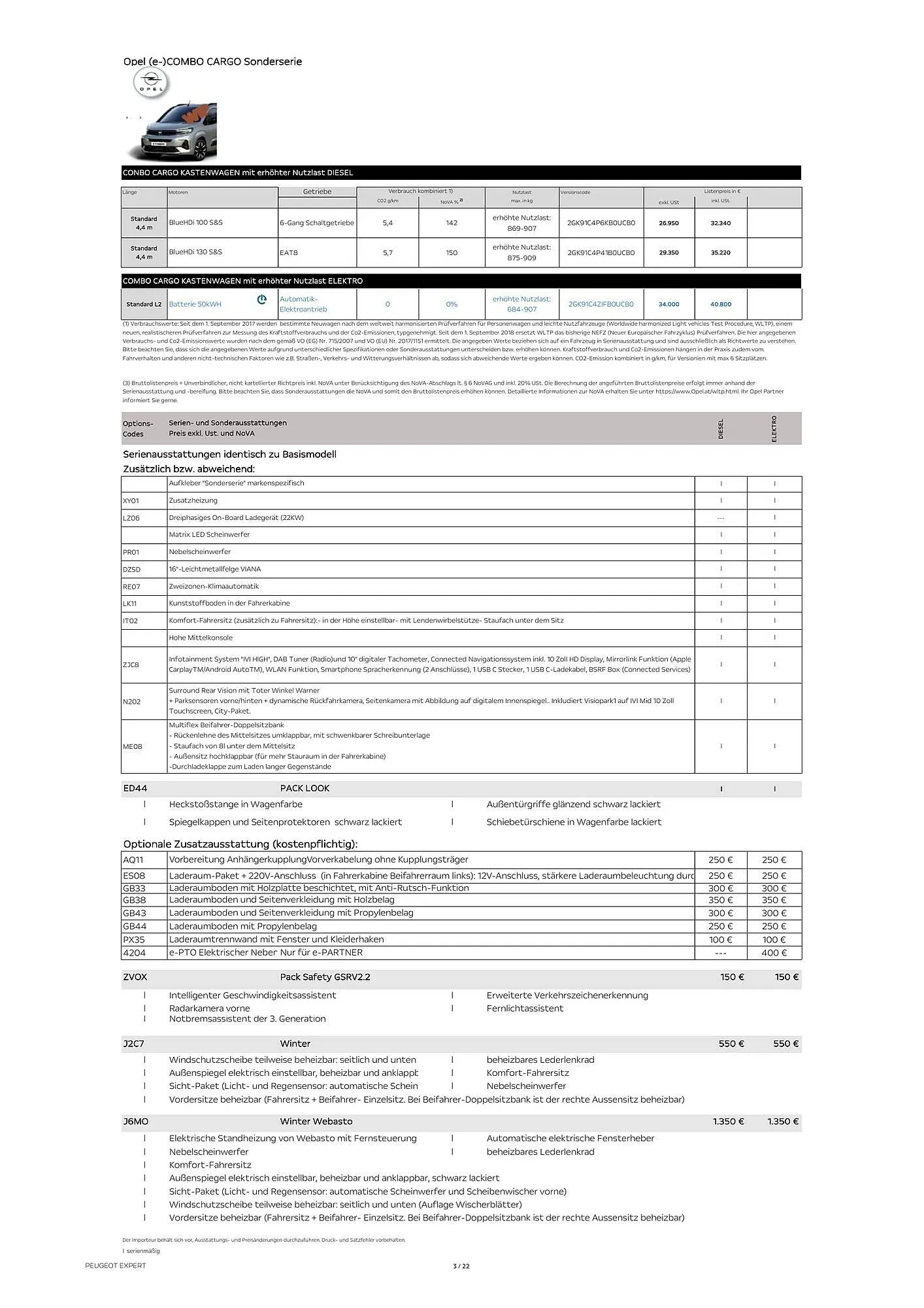 Opel Flugblatt von 18. August bis 18. November 2025 - Flugblätt seite  3