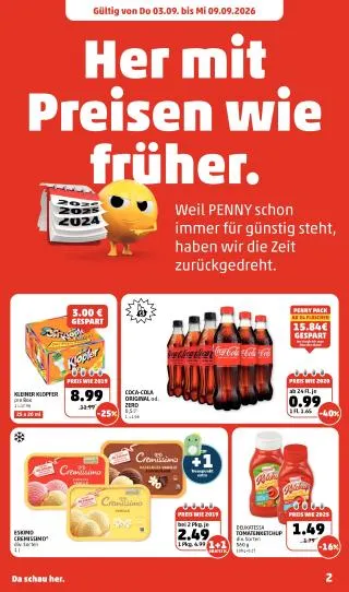PENNY Flugblatt von 3. September bis 9. September 2026 - Flugblätt seite  2
