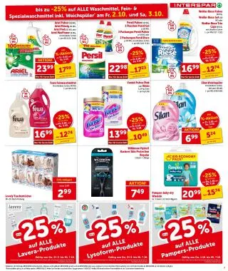 INTERSPAR Flugblatt von 1. Oktober bis 7. Oktober 2026 - Flugblätt seite  9