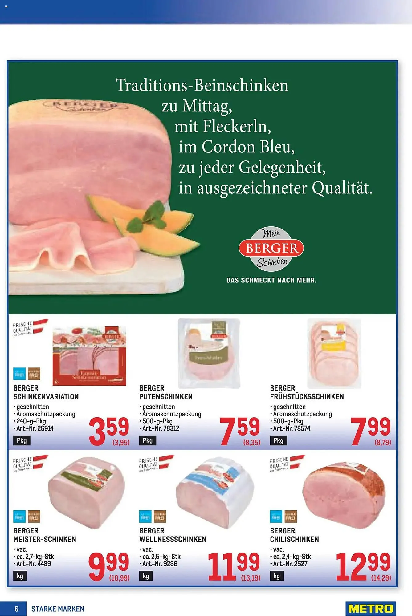 Metro Flugblatt von 19. März bis 1. April 2026 - Flugblätt seite  6