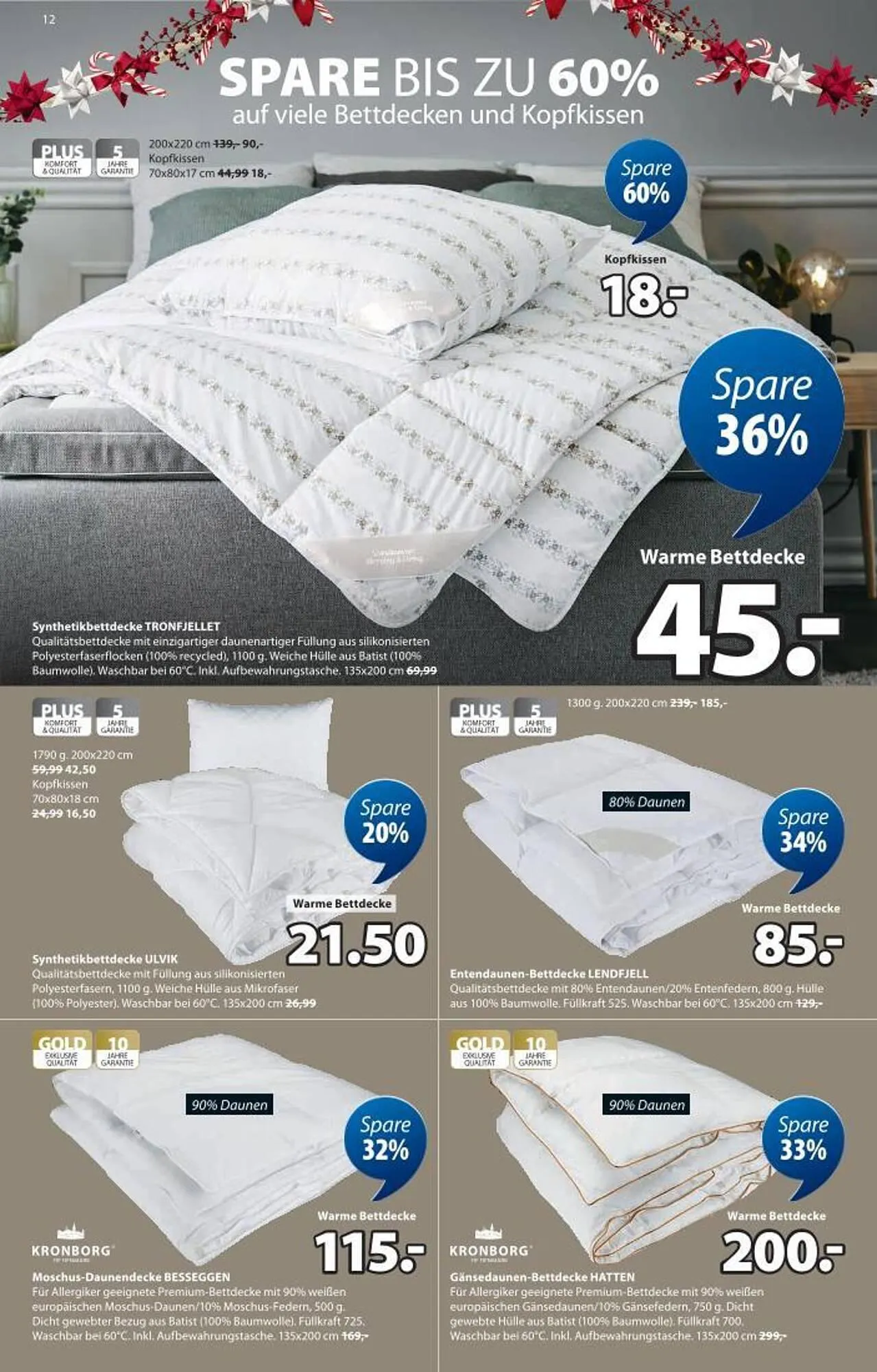 JYSK Flugblatt von 10. Dezember bis 6. Jänner 2026 - Flugblätt seite  12