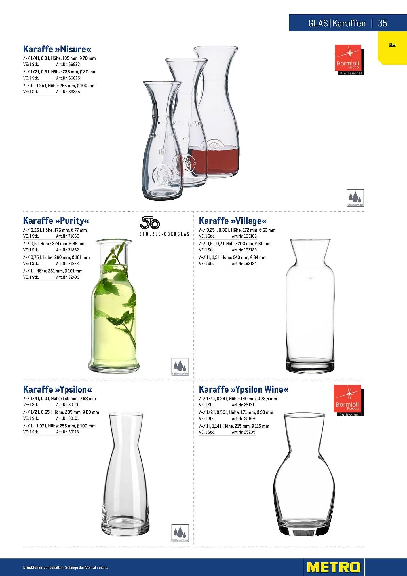 Metro Flugblatt von 25. März bis 31. Dezember 2026 - Flugblätt seite  35
