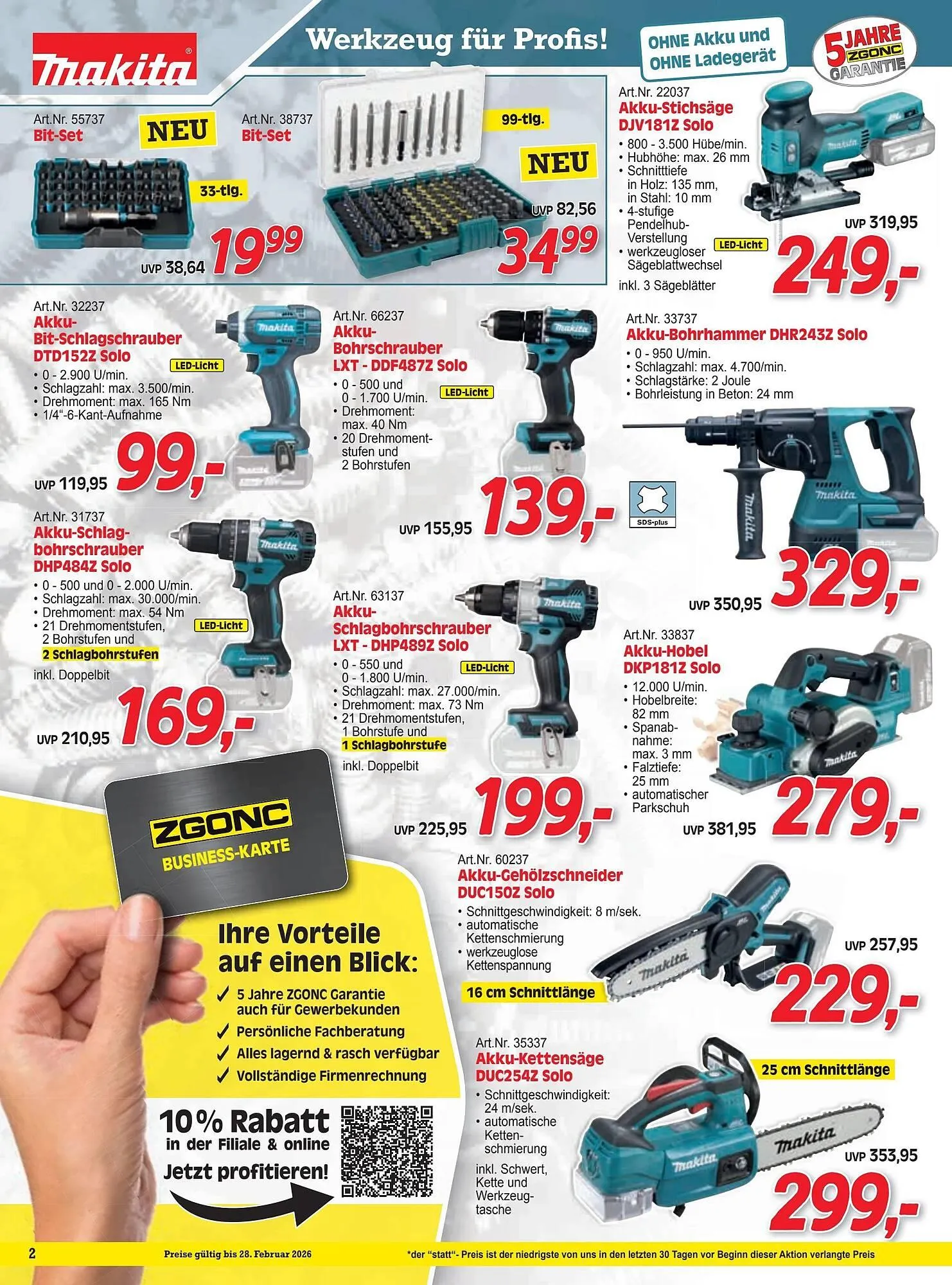 Zgonc Flugblatt von 12. Februar bis 28. Februar 2026 - Flugblätt seite  2