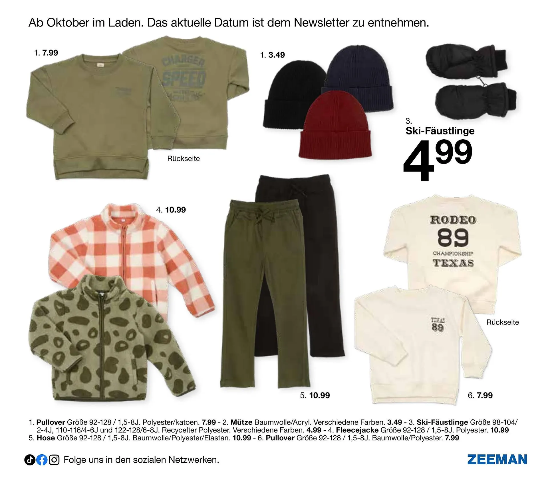 Zeeman Flugblatt von 18. Juli bis 30. November 2025 - Flugblätt seite  37