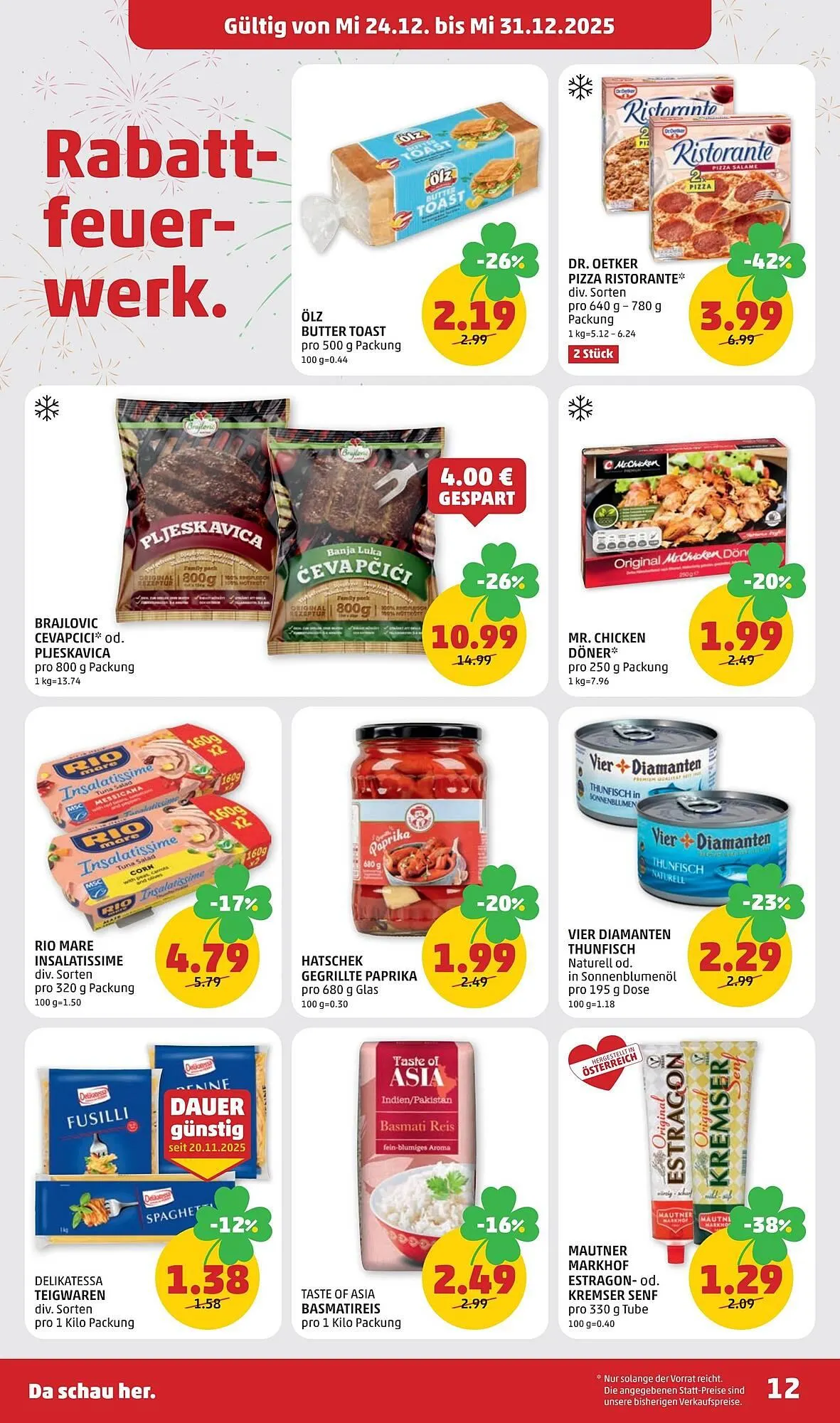 PENNY Flugblatt von 24. Dezember bis 31. Dezember 2025 - Flugblätt seite  12