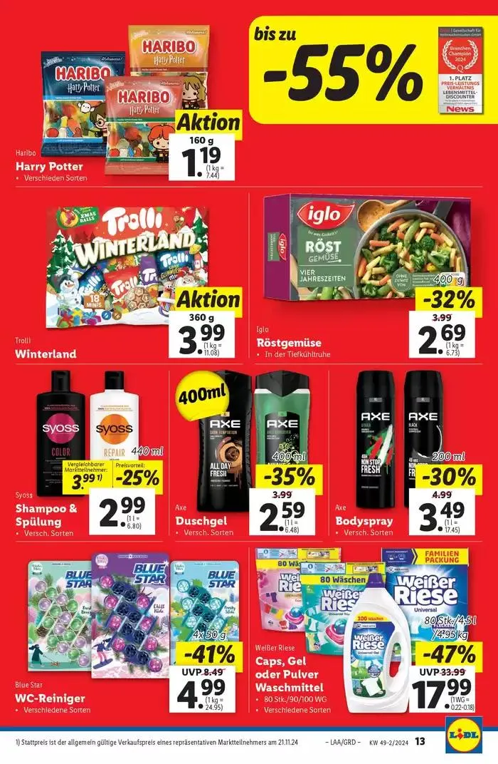 Aktuelle Flugblätter Ab Donnerstag, 5.12. von 5. Dezember bis 11. Dezember 2024 - Flugblätt seite 13