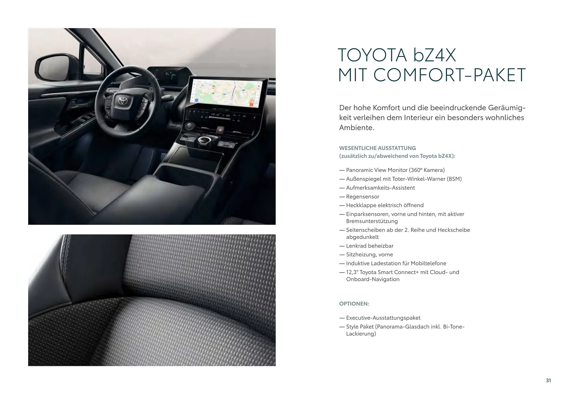 Toyota bZ4X Flugblatt von 11. Juli bis 9. Jänner 2025 - Flugblätt seite  31