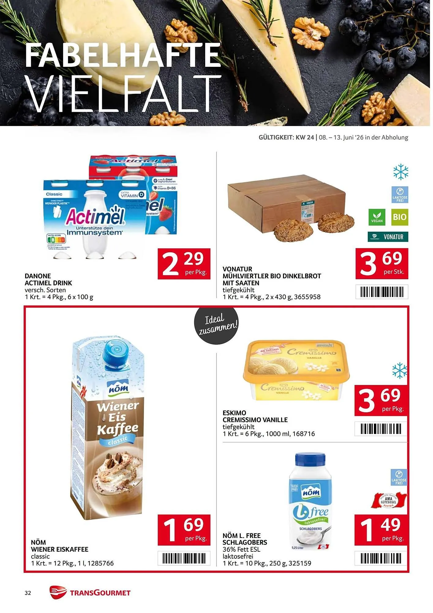 Transgourmet Flugblatt von 8. Juni bis 13. Juni 2026 - Flugblätt seite  32