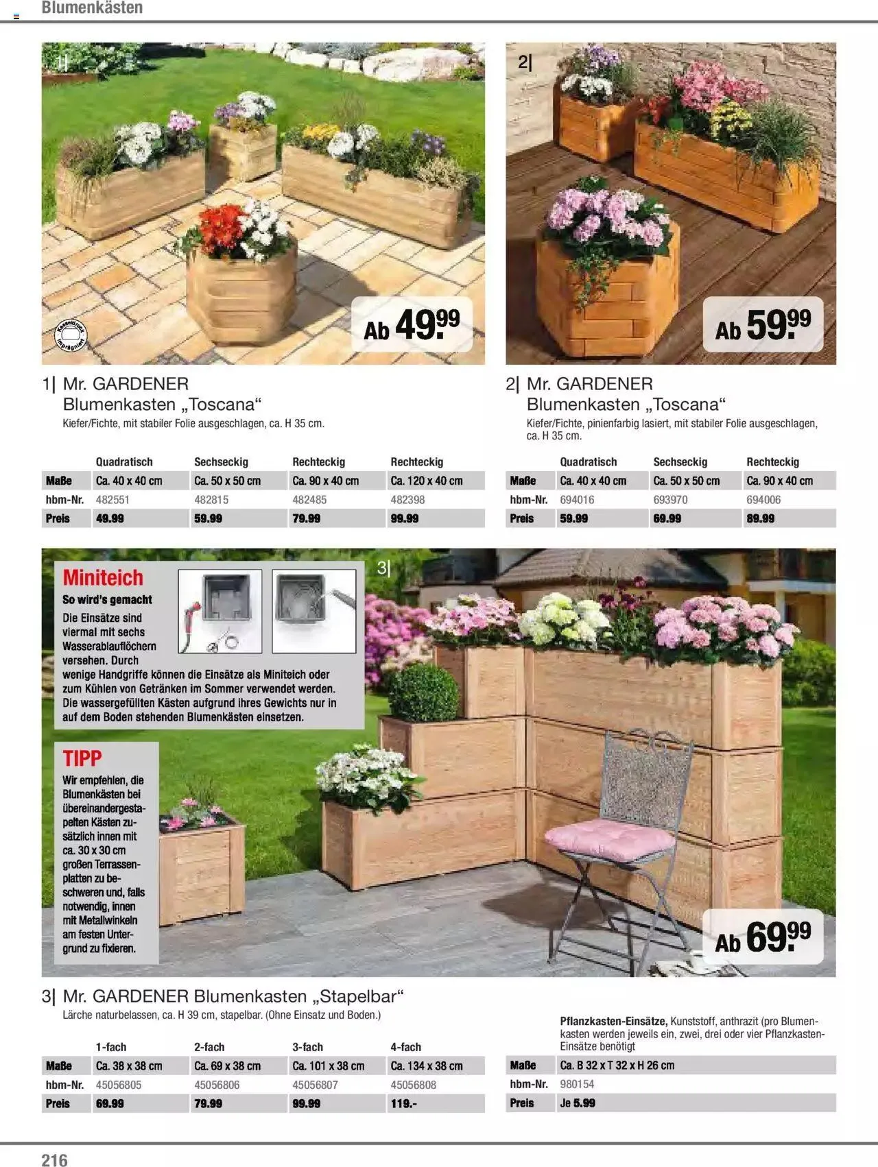 Hagebau Gartenjahr 2023 von 7. März bis 31. Dezember 2023 - Flugblätt seite  216