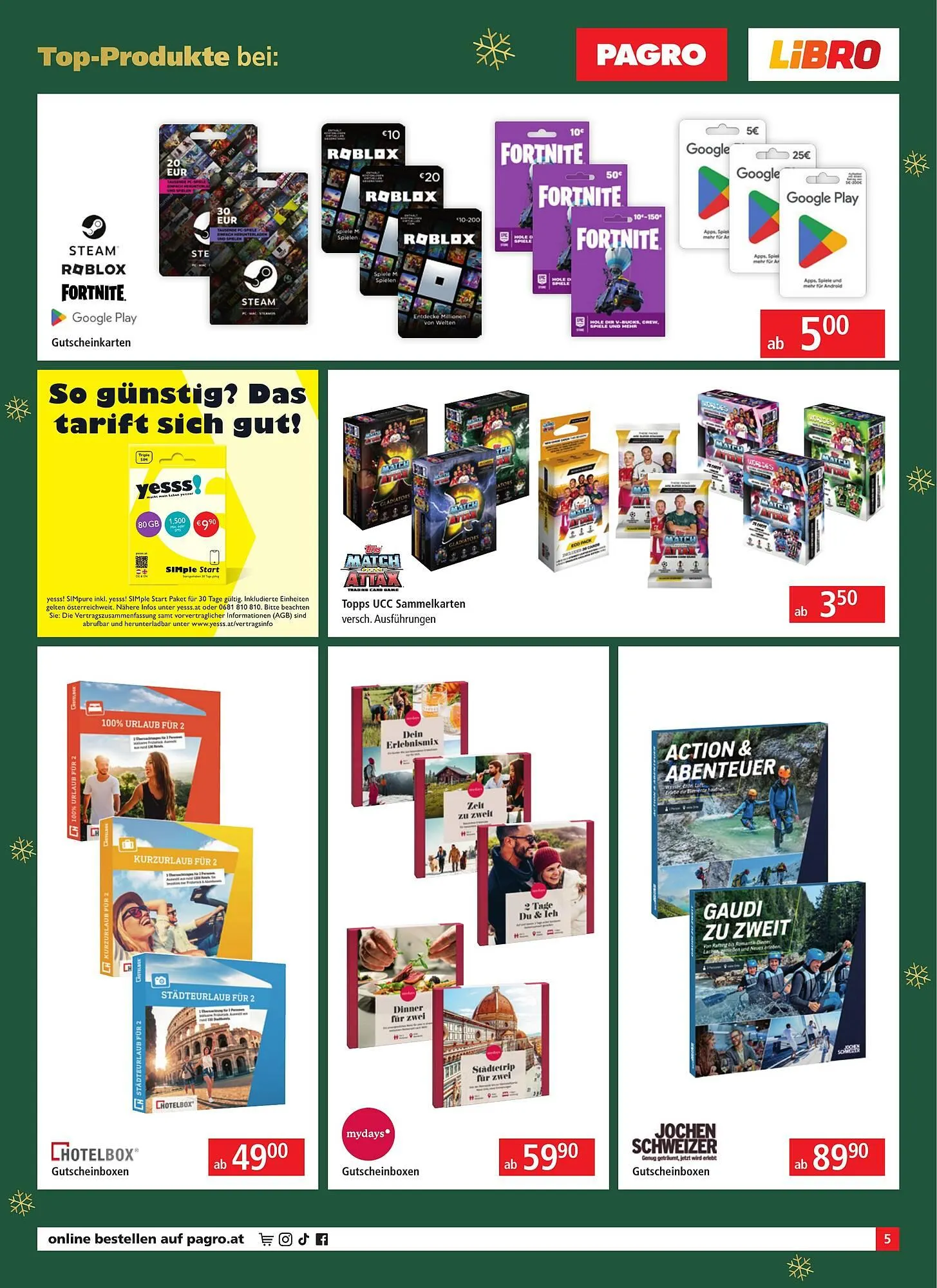 Pagro Diskont Flugblatt von 18. Dezember bis 1. Jänner 2026 - Flugblätt seite  5