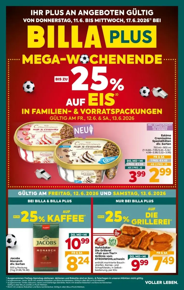Billa Plus Angebote gültig bis 17.06.2026 von 11. Juni bis 17. Juni 2026 - Flugblätt seite 1