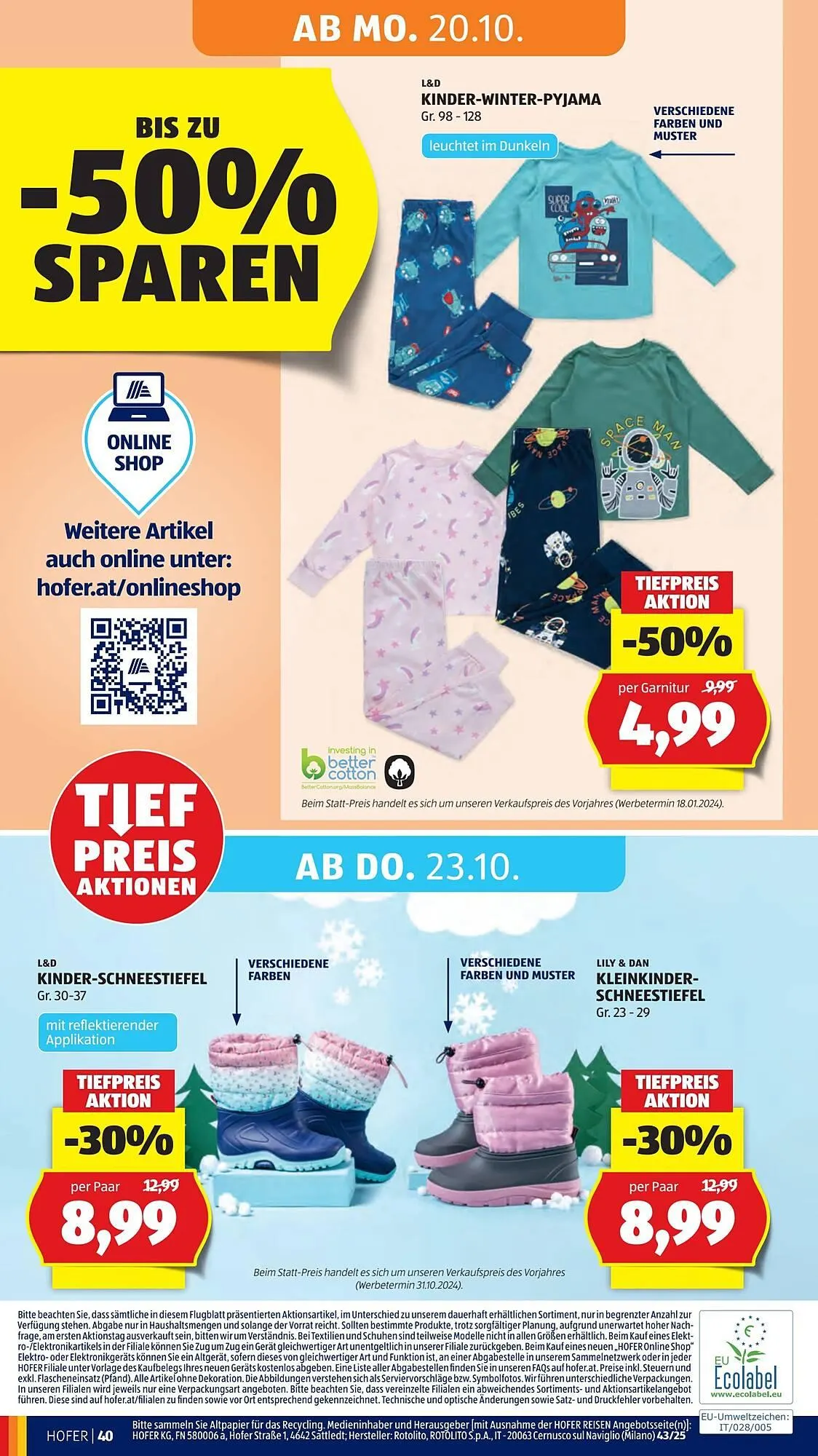 Hofer Flugblatt von 17. Oktober bis 23. Oktober 2025 - Flugblätt seite  44