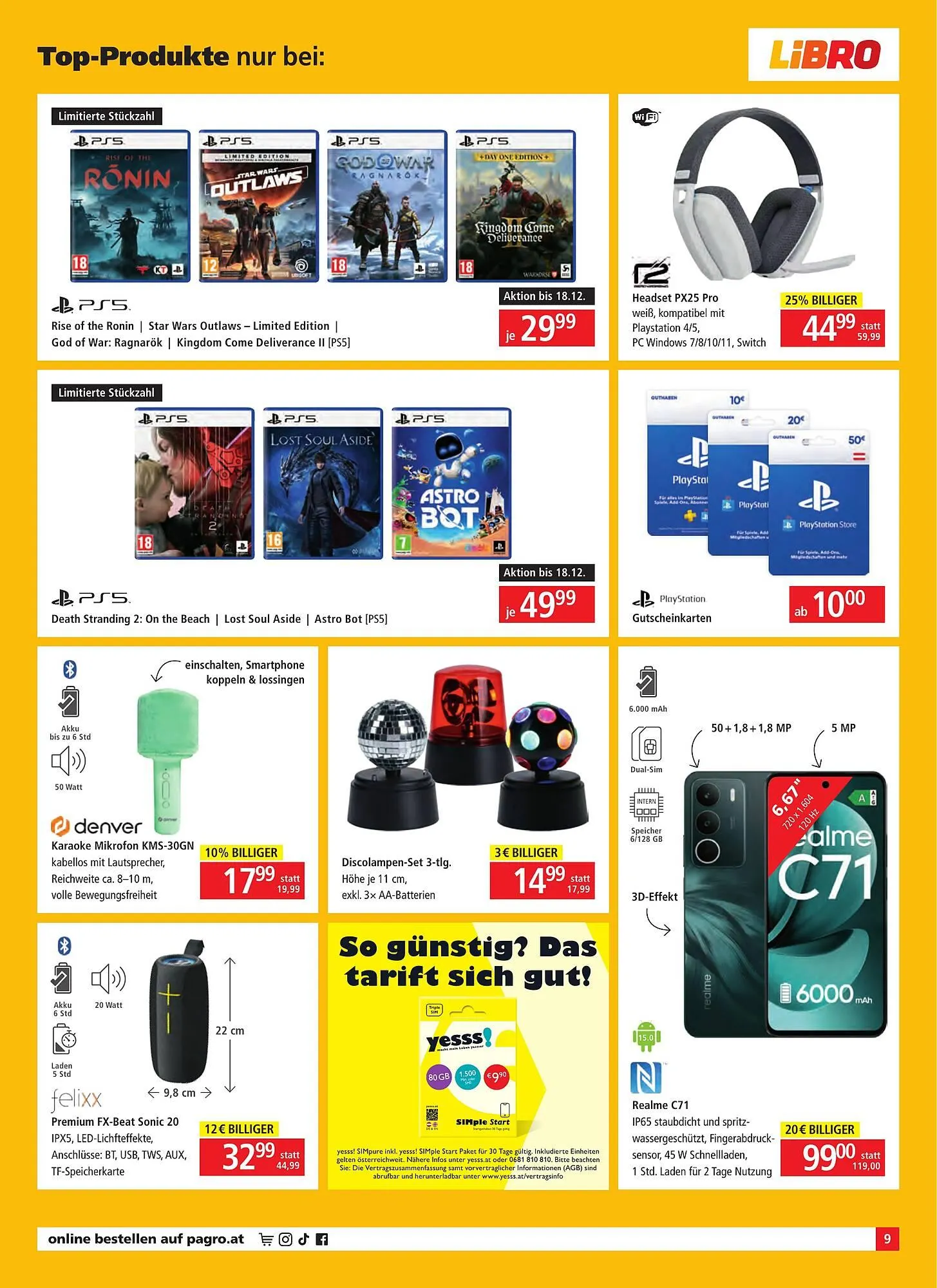 Pagro Diskont Flugblatt von 11. Dezember bis 24. Dezember 2025 - Flugblätt seite 9