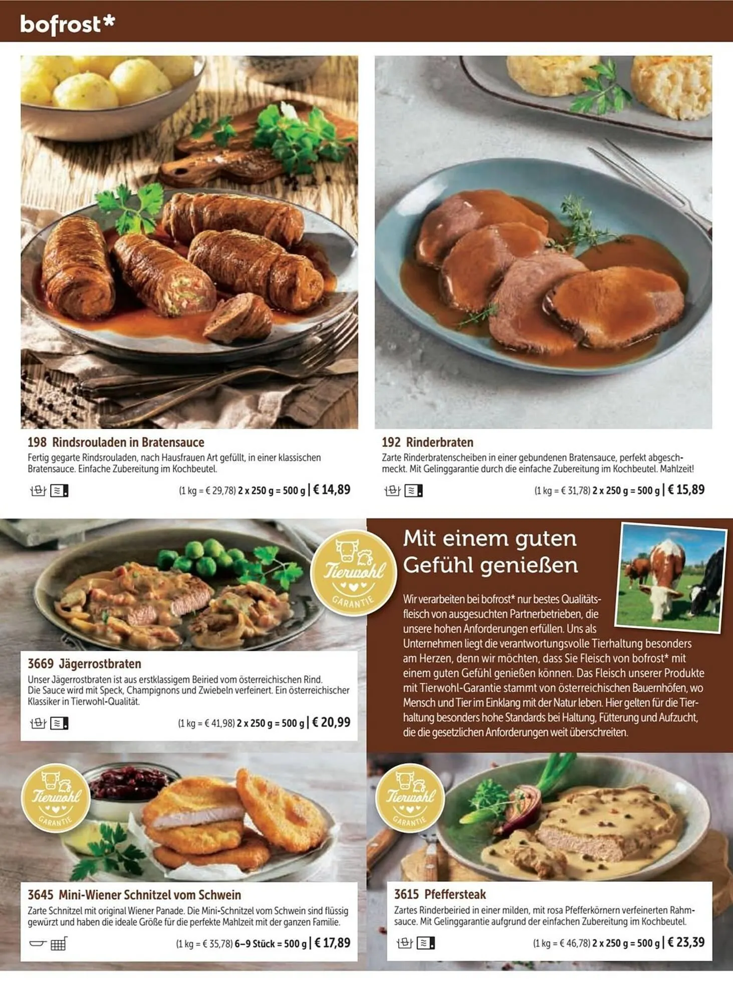 Bofrost Katalog von 13. September bis 6. März 2026 - Flugblätt seite 72
