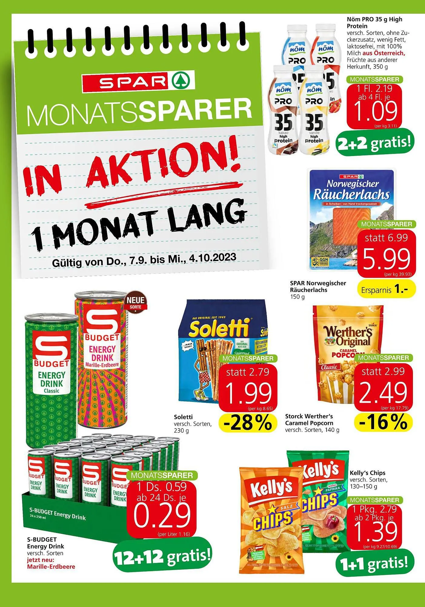 Spar Flugblatt von 7. September bis 13. September 2023 - Flugblätt seite  14