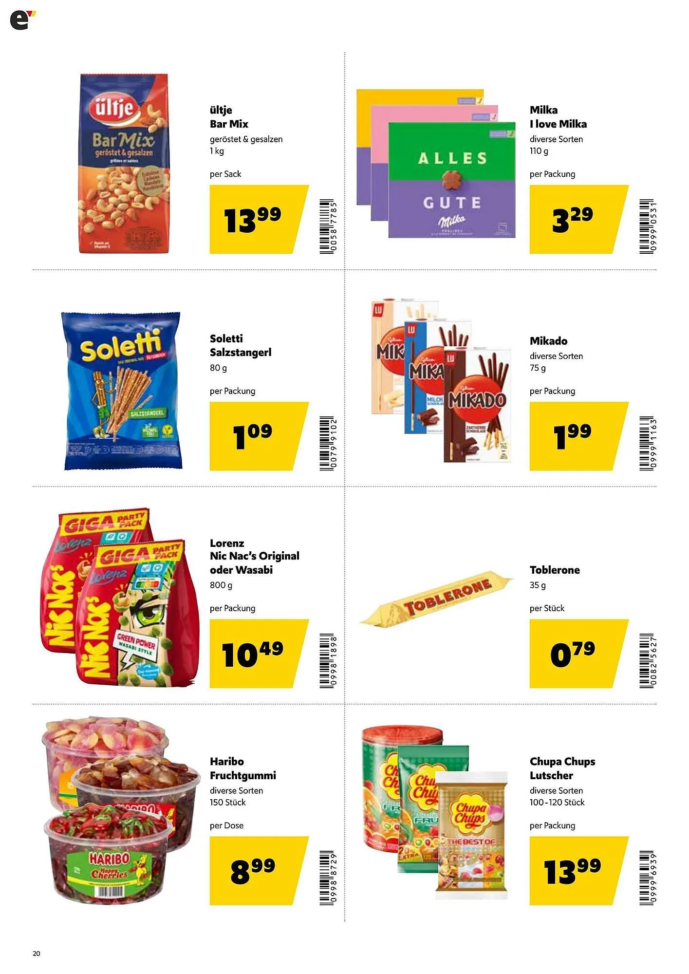 Eurogast Grissemann Flugblatt von 6. April bis 18. April 2026 - Flugblätt seite  20