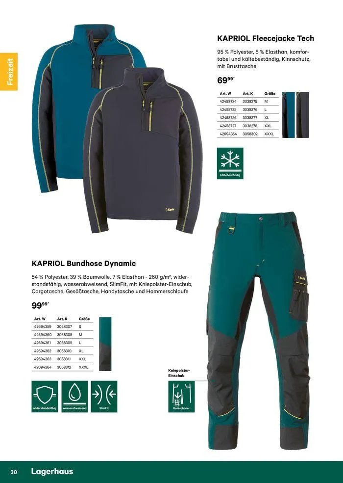 Katalog Bekleidung 2024 von 17. Mai bis 26. Mai 2024 - Flugblätt seite  30