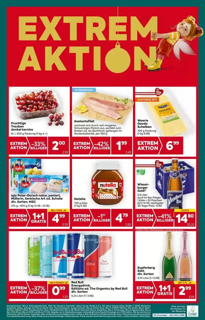 BILLA PLUS Flugblatt von 21. November bis 5. Dezember 2024 - Flugblätt seite 20