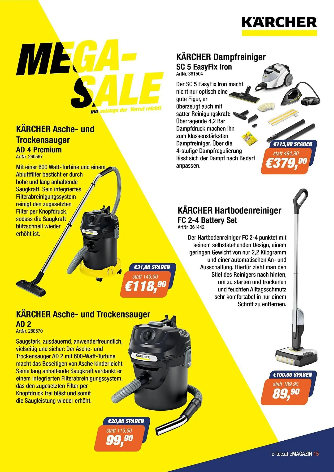 E-tec Flugblatt von 15. September bis 31. Oktober 2025 - Flugblätt seite  15