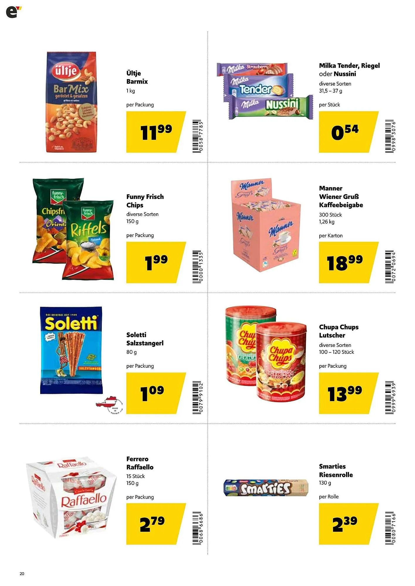 Eurogast Grissemann Flugblatt von 27. Jänner bis 8. Februar 2025 - Flugblätt seite 20