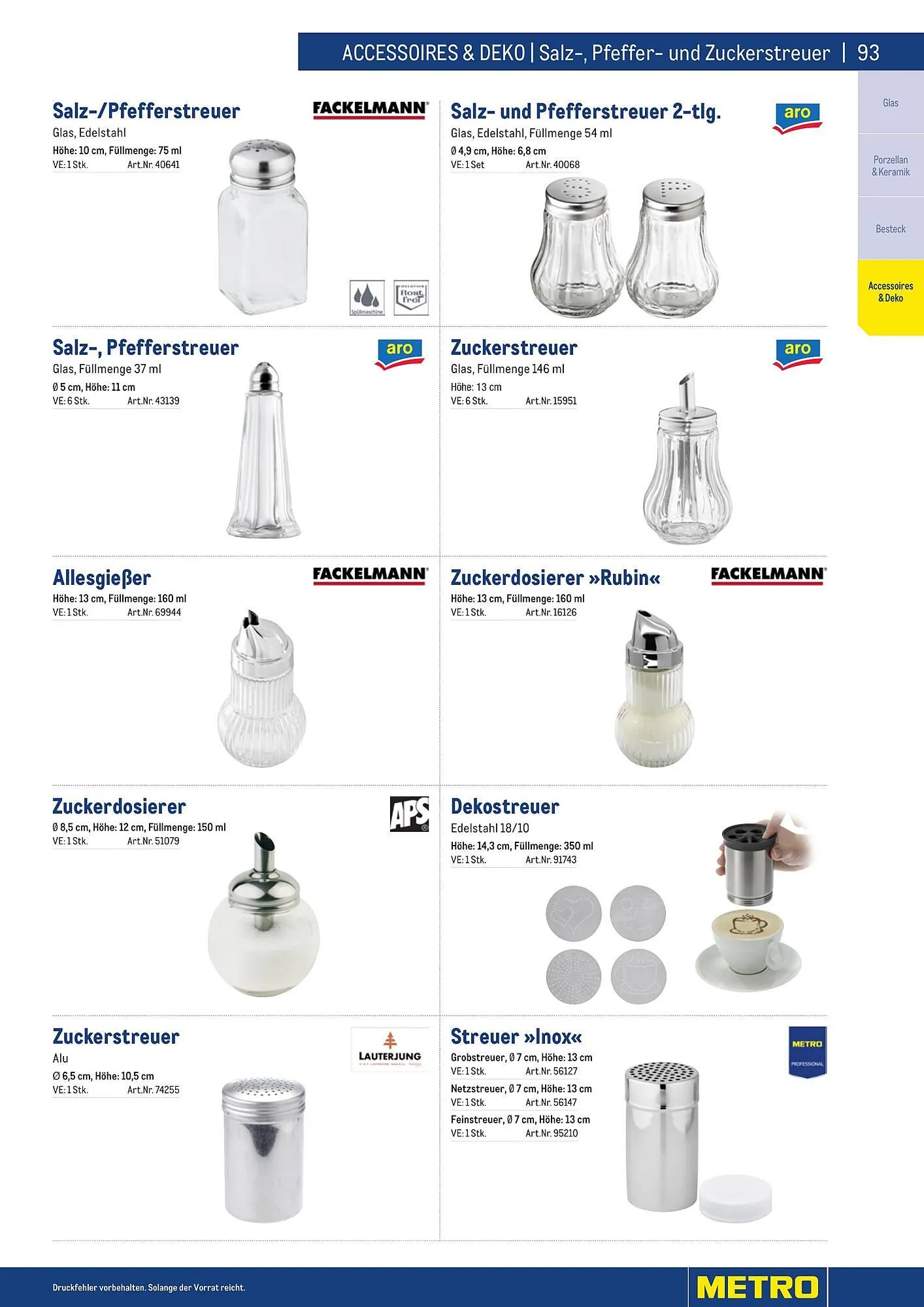 Metro Flugblatt von 25. März bis 31. Dezember 2026 - Flugblätt seite 93