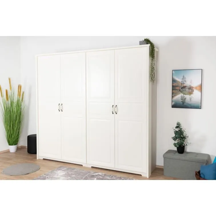 Steiner Shopping Drehtürenschrank / Kleiderschrank Falefa 01, Farbe: Elfenbein - Abmessungen