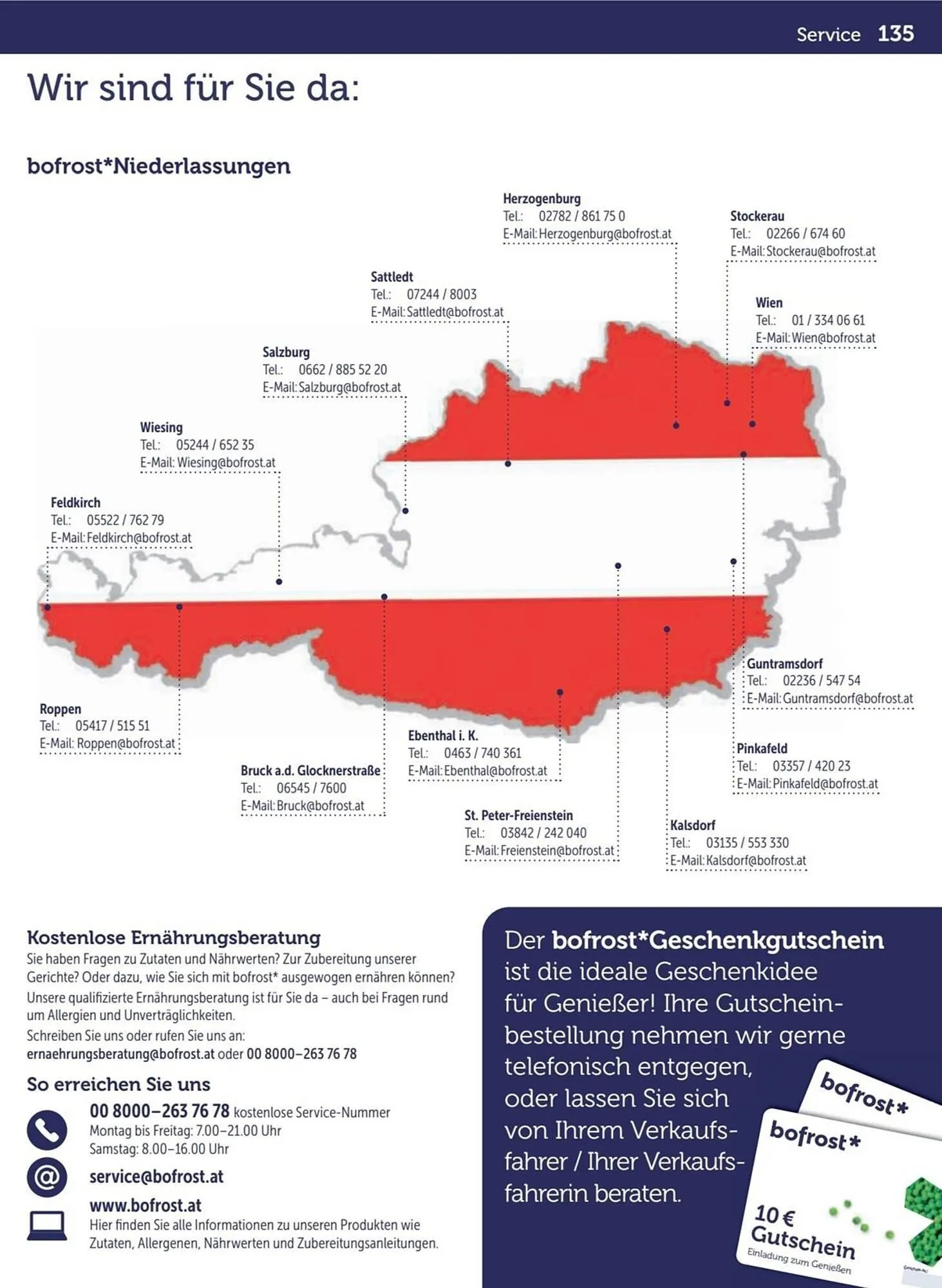 Bofrost Katalog von 13. September bis 6. März 2026 - Flugblätt seite  135