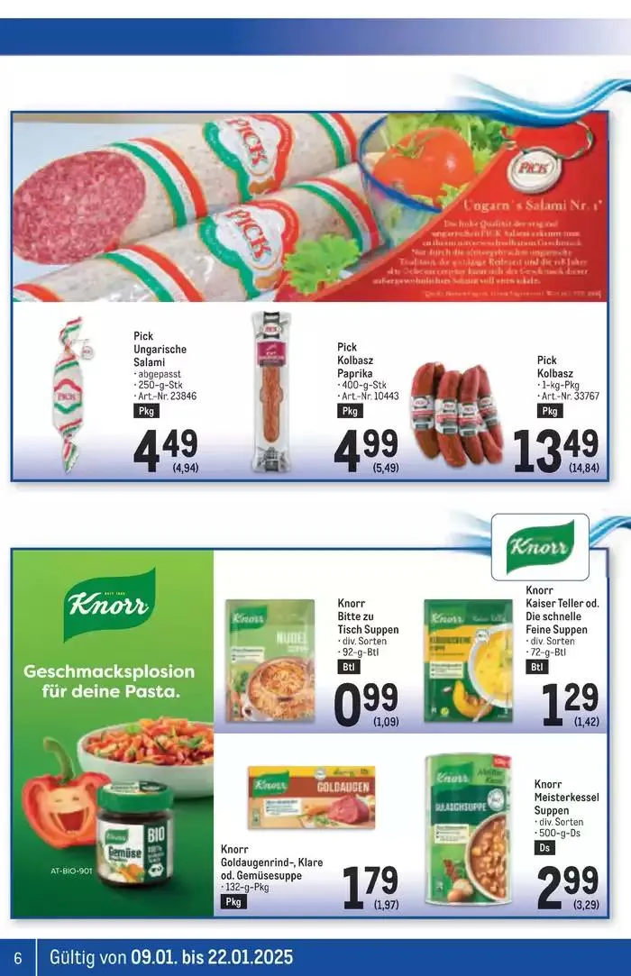 Rabatte und Aktionen von 8. Jänner bis 22. Jänner 2025 - Flugblätt seite  6