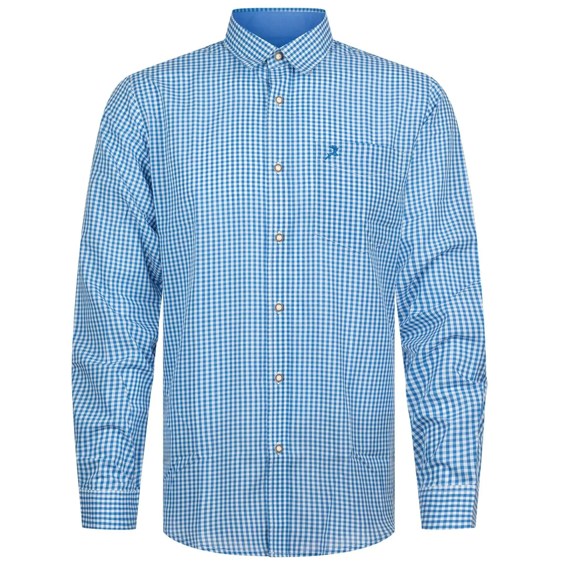 Herren Hemd "Chiemgau" Langarm, Hellblau