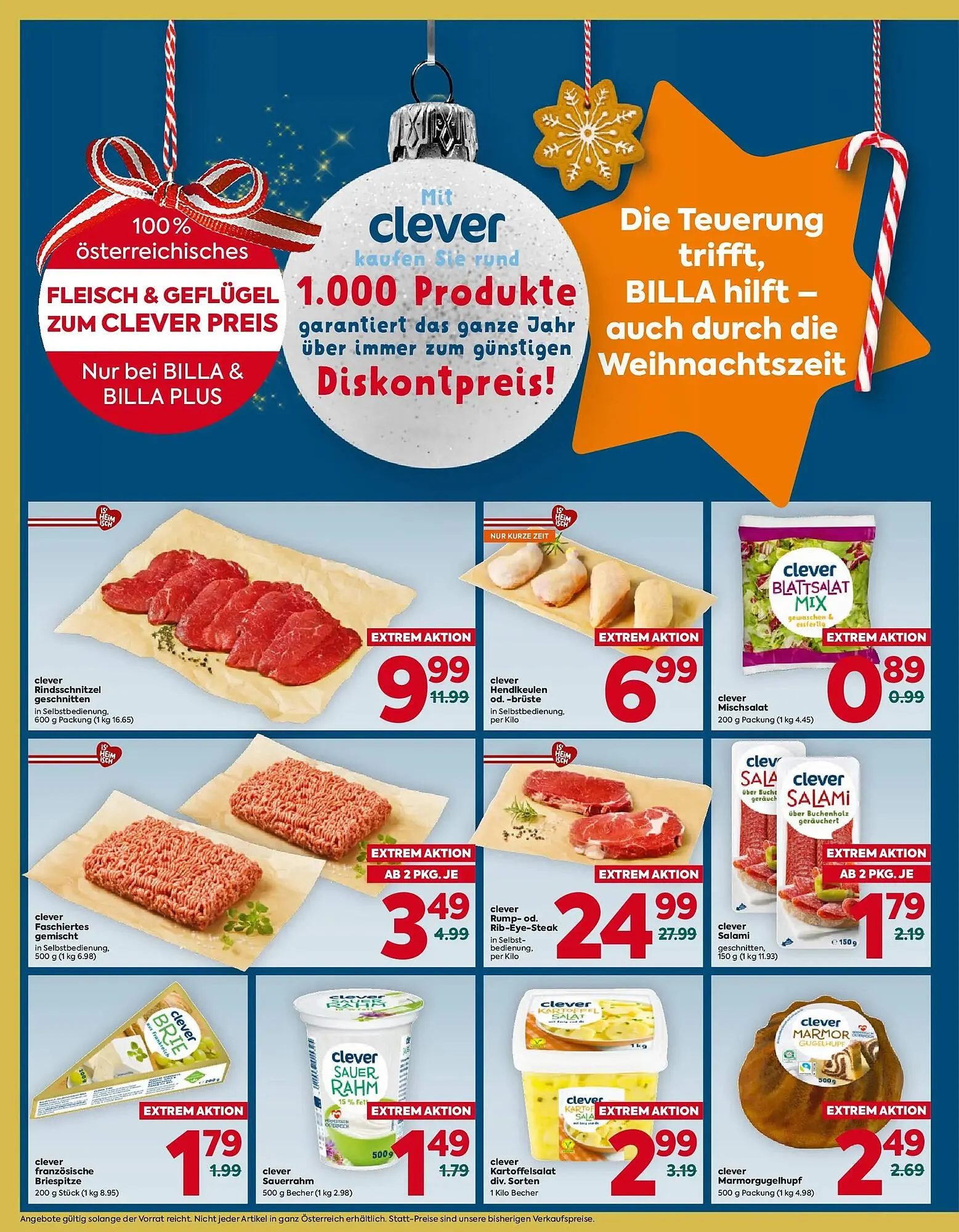 Billa Flugblatt von 11. Dezember bis 17. Dezember 2025 - Flugblätt seite 4