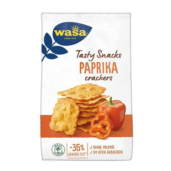Wasa Tasty Snacks Paprika Crackers