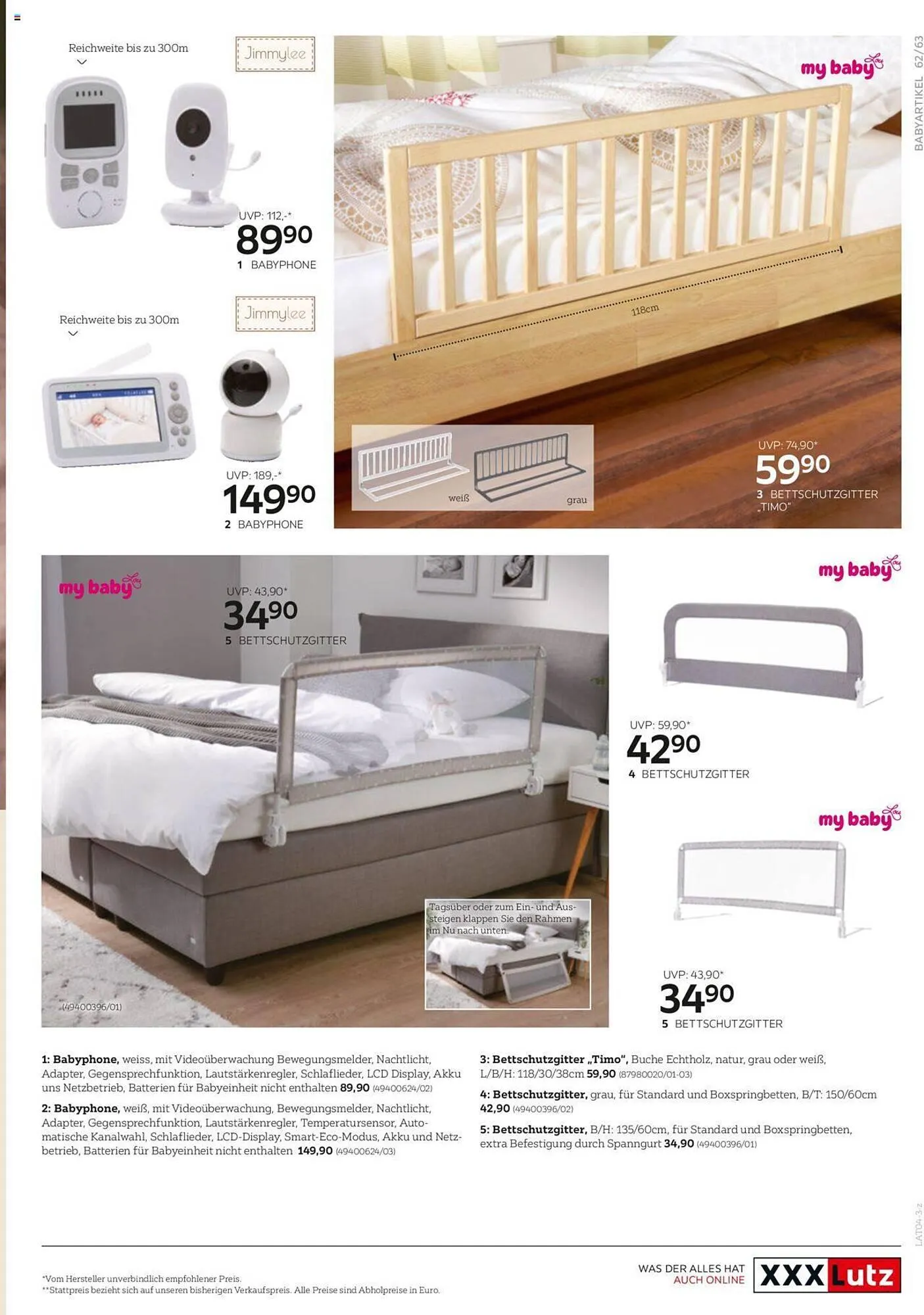 XXXLutz Flugblatt von 18. April bis 31. Dezember 2023 - Flugblätt seite 63