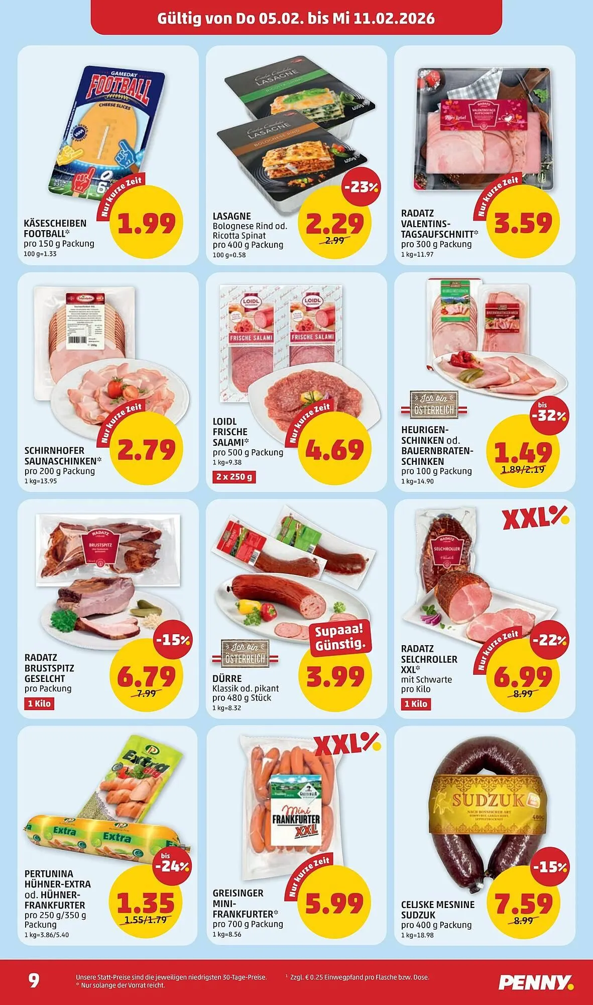 PENNY Flugblatt von 5. Februar bis 11. Februar 2026 - Flugblätt seite  9