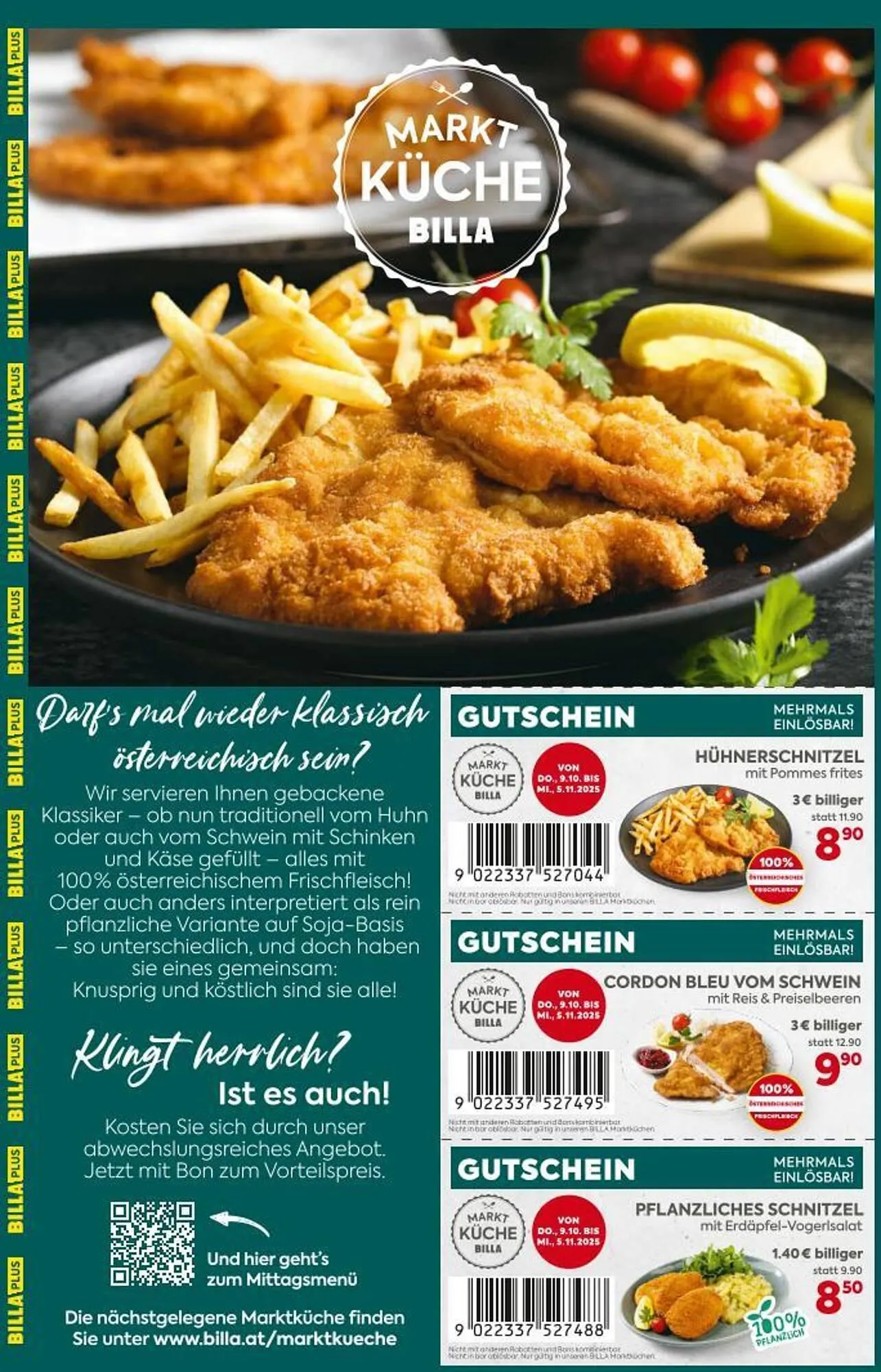 Billa Corso Flugblatt von 9. Oktober bis 5. November 2025 - Flugblätt seite  4