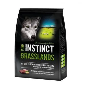 PURE INSTINCT Grasslands Adult 1kg mit Huhn und Lamm