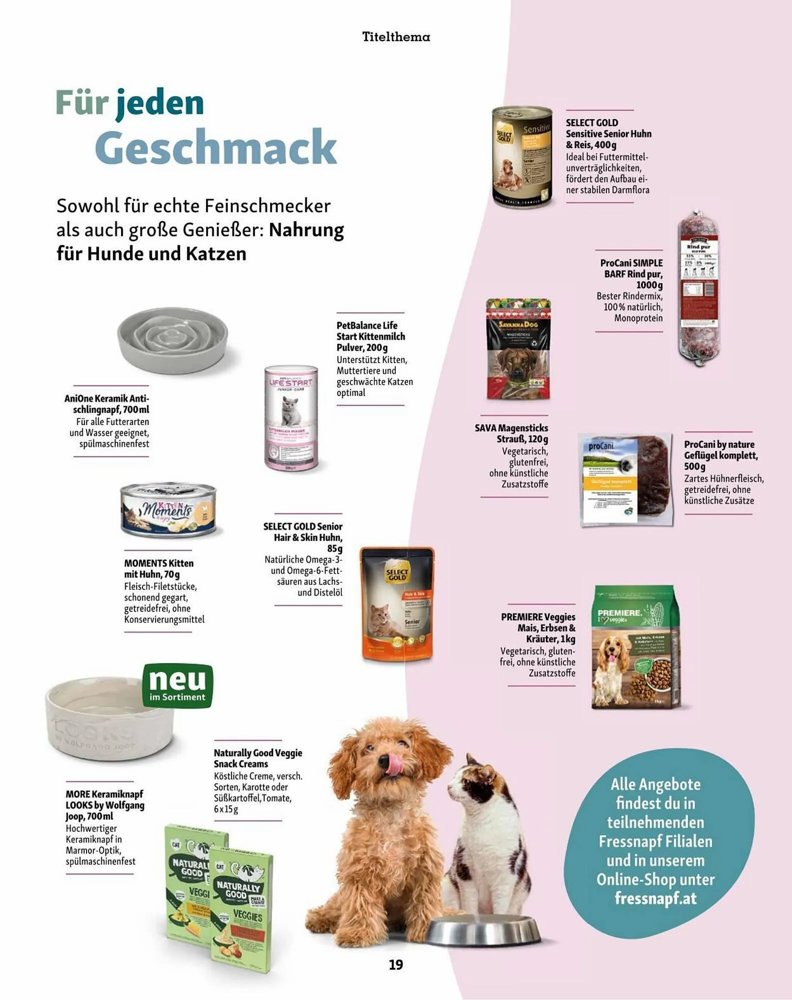 Fressnapf Flugblatt von 30. August bis 31. Oktober 2023 - Flugblätt seite  19