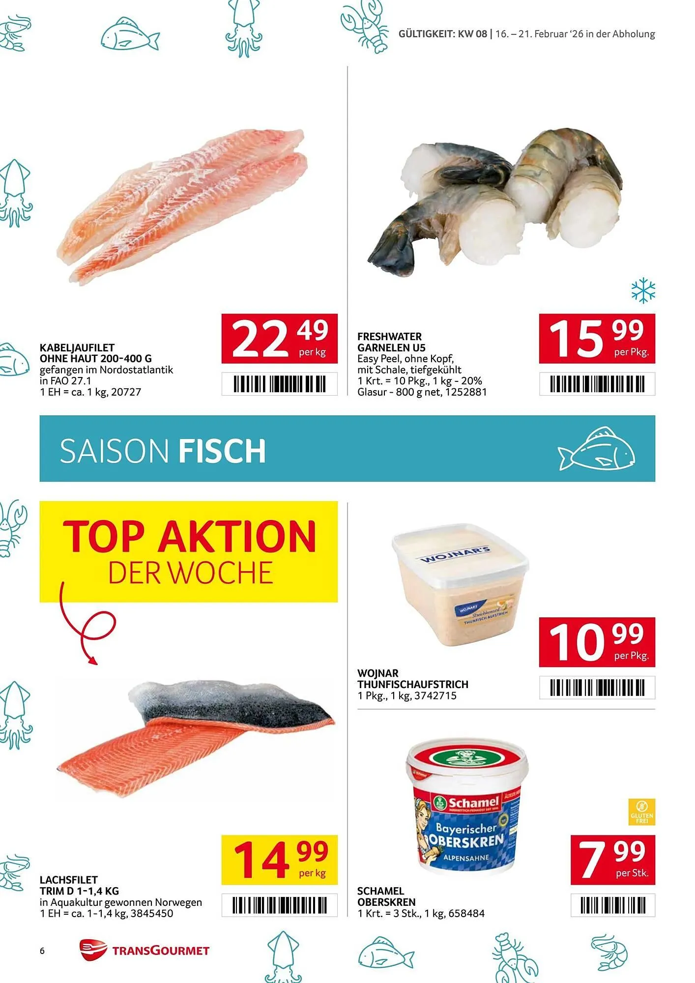 Transgourmet Flugblatt von 16. Februar bis 22. Februar 2026 - Flugblätt seite  6