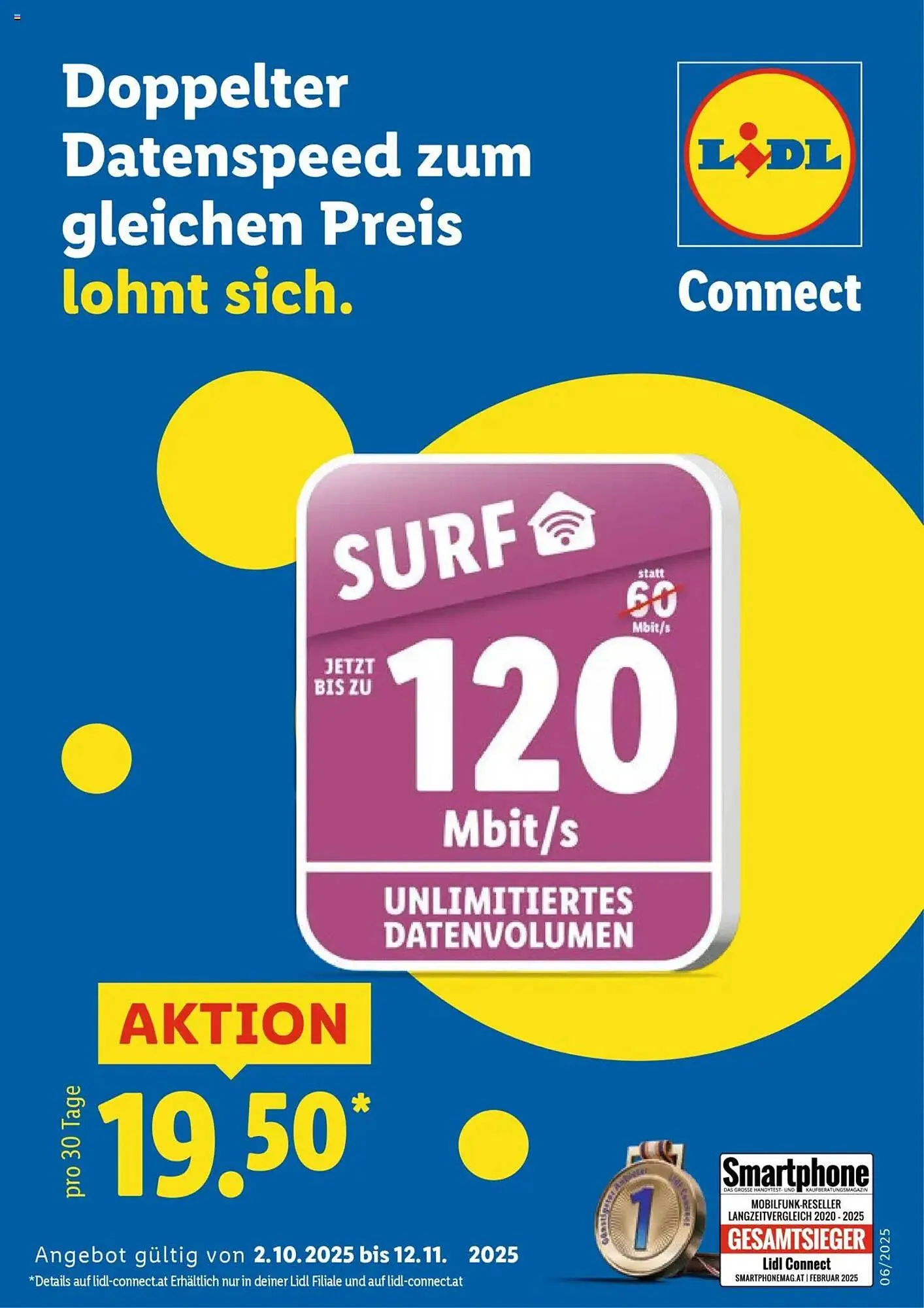 Lidl Flugblatt von 2. Oktober bis 12. November 2025 - Flugblätt seite  1