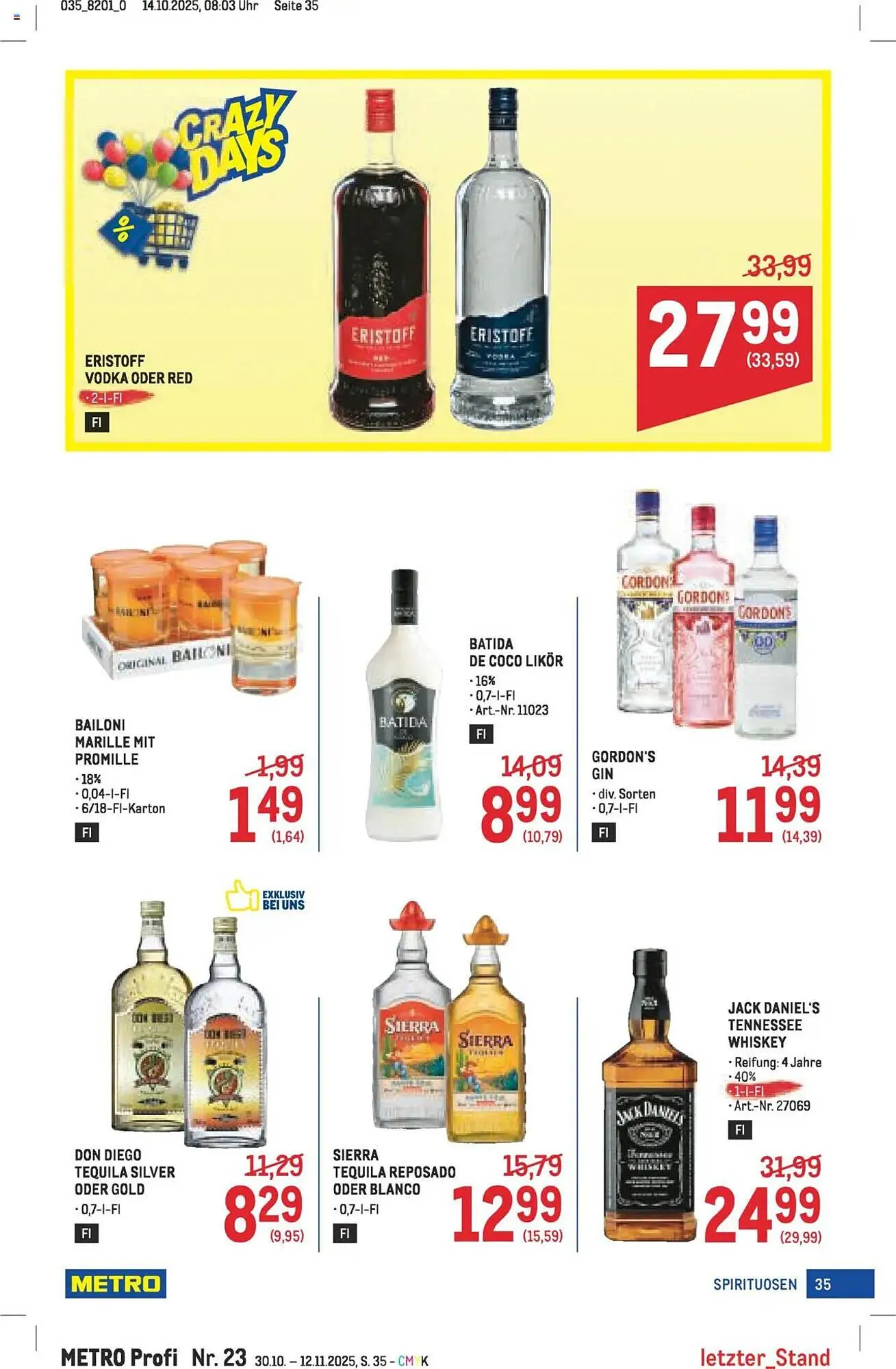 Metro Flugblatt von 30. Oktober bis 12. November 2025 - Flugblätt seite  35