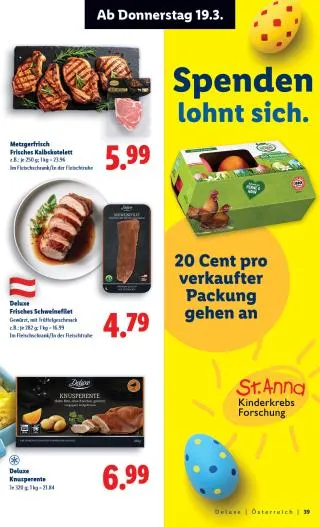 Lidl Flugblatt - Deluxe Ostern von 1. März bis 4. April 2026 - Flugblätt seite 39