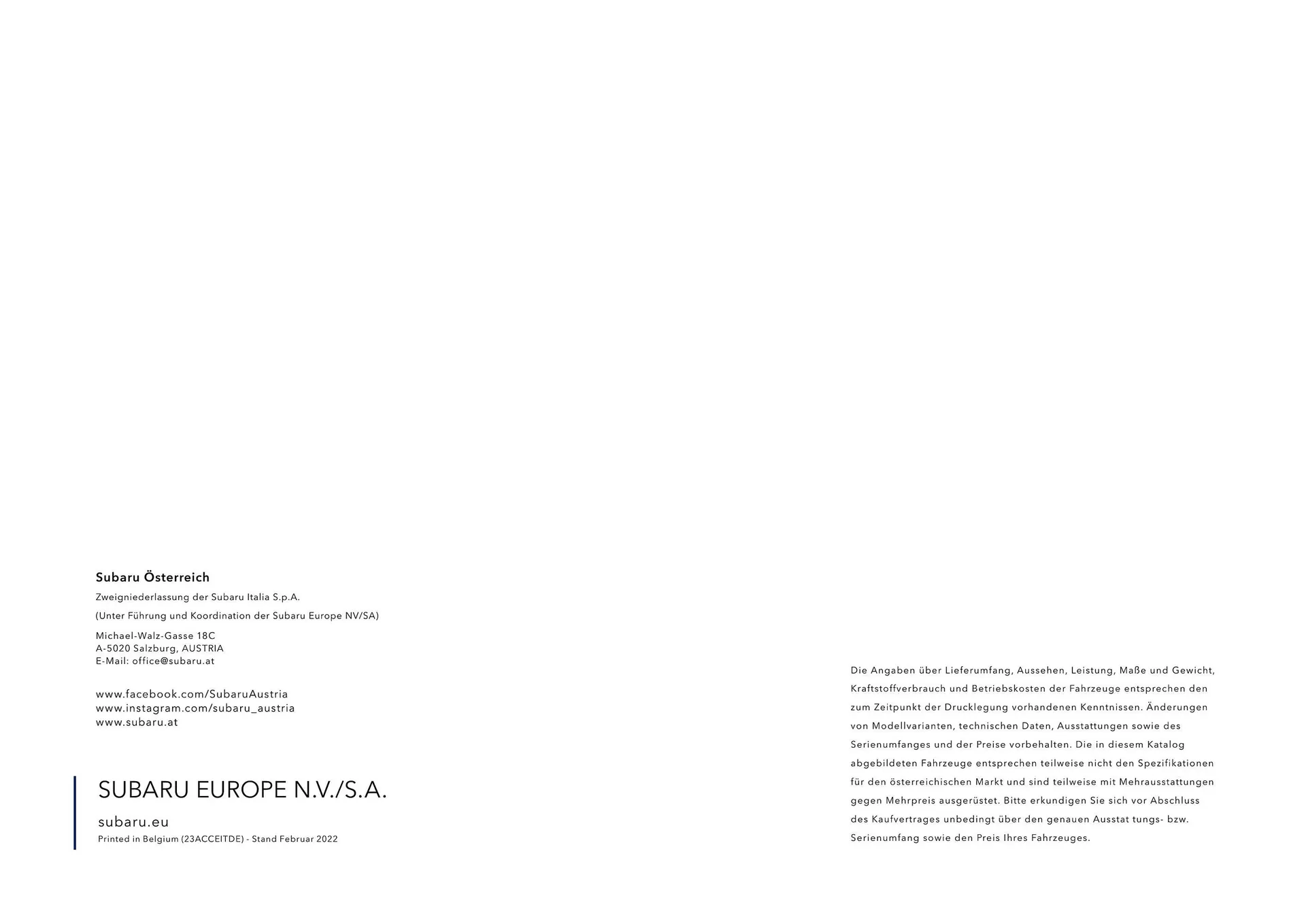 Subaru Flugblatt von 1. Juli bis 25. Februar 2026 - Flugblätt seite 12