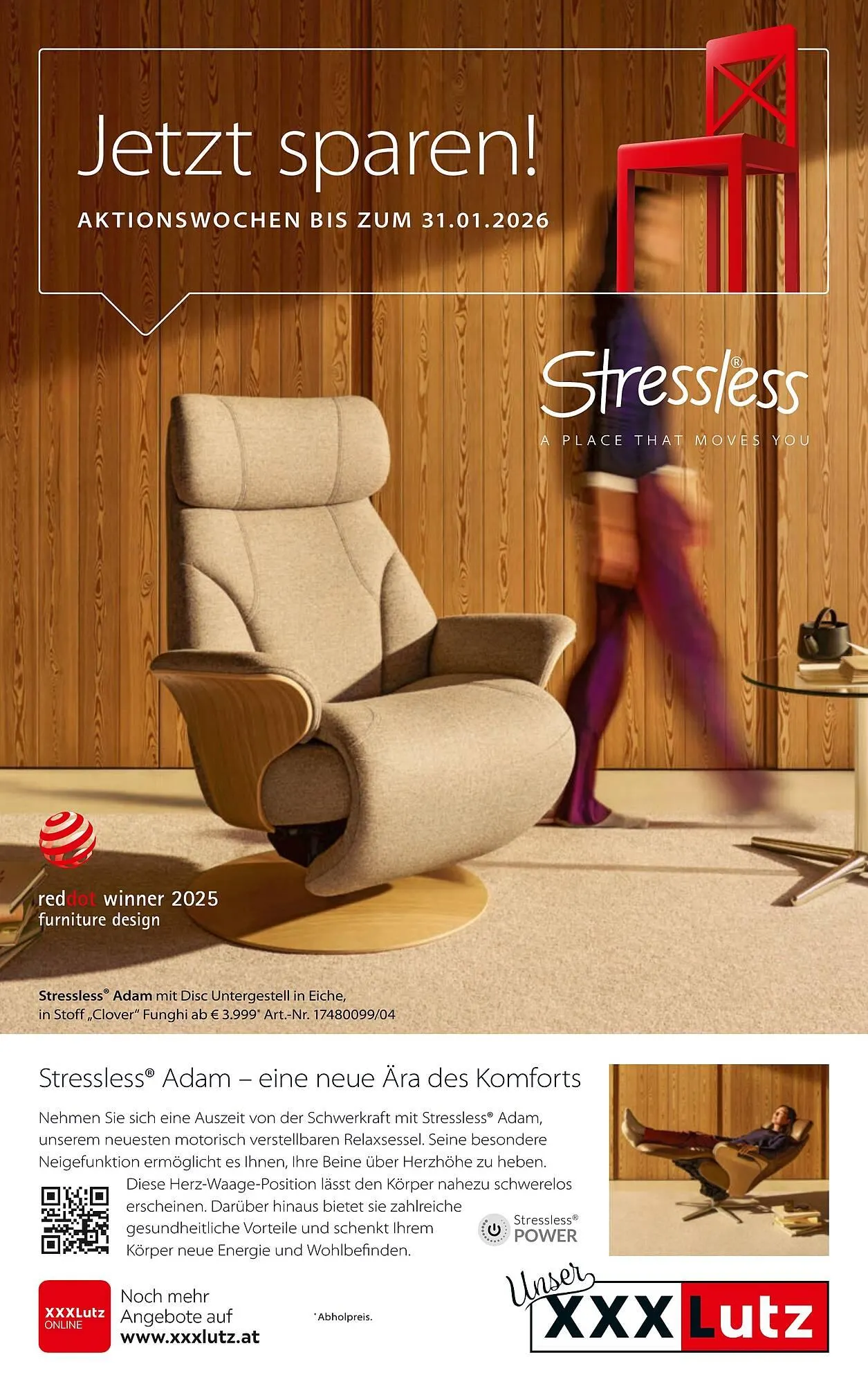 XXXLutz Prospekt von 30. Dezember bis 31. Jänner 2026 - Flugblätt seite  1