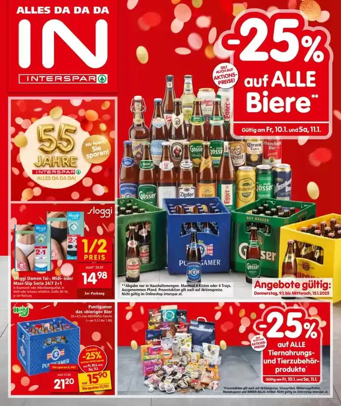 Tolle Rabatte auf ausgewählte Produkte von 8. Jänner bis 15. Jänner 2025 - Flugblätt seite  1