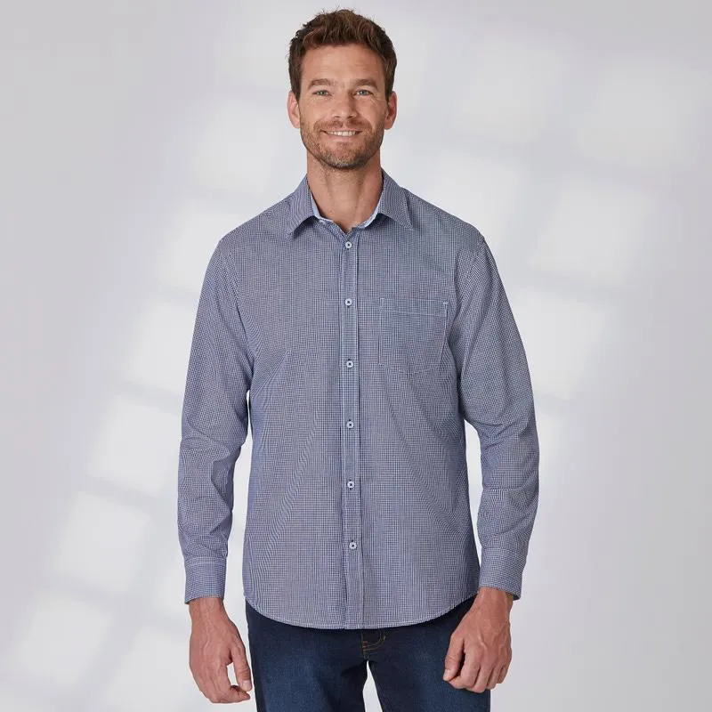 Herren-Hemd mit dezentem Karo-Muster
