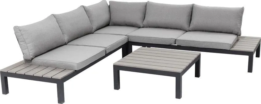 Sitzgruppe Holiday Schwarz (4/tlg.)