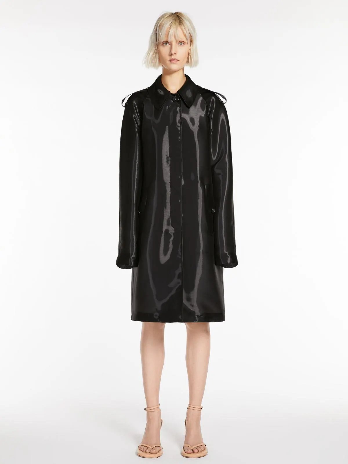 Mantel in Oversize aus Organza