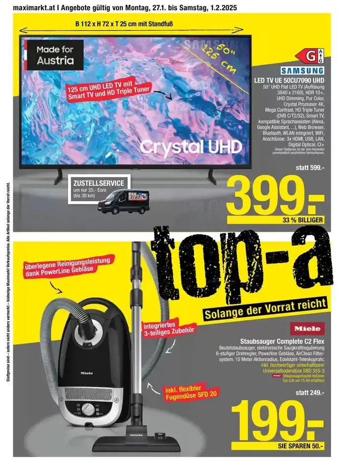Große Auswahl an Angeboten von 24. Jänner bis 7. Februar 2025 - Flugblätt seite 22